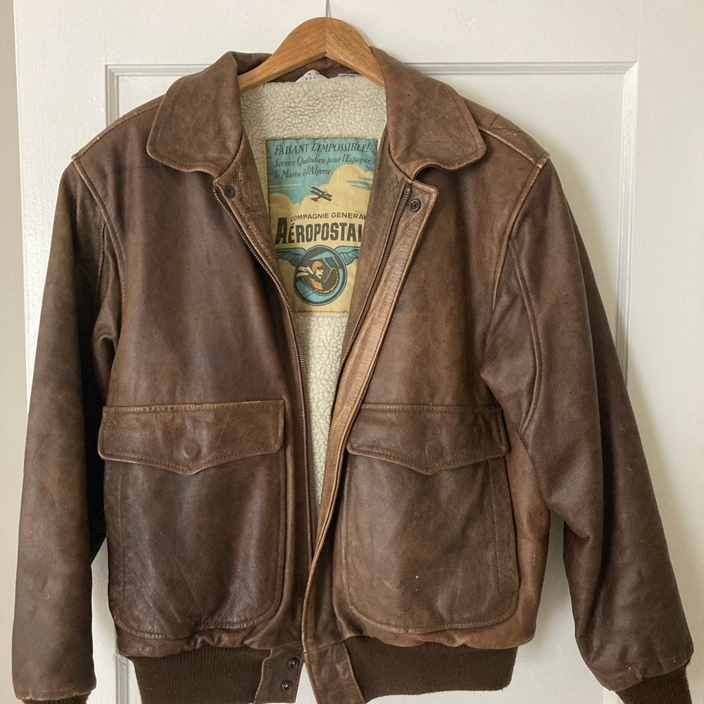Vintage Aeropostale 100% Leather Jacket